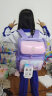 卡拉羊18L减负防下坠书包小学生1-4年级男女儿童背包CX2029薰衣草紫 实拍图