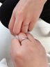 拾爱情侣戒指活口一对小众简约足银对戒异地恋送男女友生日情人节礼物 实拍图