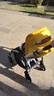 博格步（BUGABOO）荷兰Bugaboo Bee6博格步多功能轻便城市型双向可折叠婴儿推车 银架柠檬黄 黑座 实拍图
