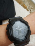 卡西欧（CASIO）G-SHOCK 黑武士双显大表盘运动防水手表 黑夜骑士 GA-100-1A1DR 实拍图