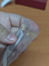 周六福 珠宝女款皇冠足金直勾耳饰黄金耳钉 计价AC091143 约1.25g 一对  实拍图