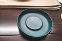 古德窑 复古壶承壶垫陶瓷干泡台日式紫砂养壶底座茶承茶具配件定制壶托储水式 粗陶《天青+藤编垫》壶承 实拍图