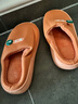 果洛菲日式春秋冬家居室内家用软底地板情侣条纹棉拖鞋男女 实拍图