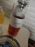 恩尔美（nRMEi）玻璃杯大容量泡茶杯茶水分离男士高硼硅加厚耐高温便携办公水杯子 【防烫杯套+皮圈+茶隔】 1000ml 实拍图