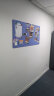 登比毛毡照片墙贴背景板儿童作品展示公司文化装饰贴 蓝色60*120cm 晒单实拍图