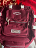 双星（doublestar）书包小学生两件套背包初中生高中学生大学生双肩包电脑包旅行包 红色双肩包带挂件【不带单肩包】 实拍图