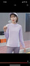 骆驼（CAMEL）薄绒运动上衣女立领长袖跑步健身T恤 C1W14L0623A5 星月紫 M 实拍图
