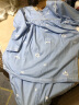 美标睡衣女士中袖长裤套装100%纯棉宽松家居服可外穿2024春夏新款 B09灰蓝 XL 晒单实拍图