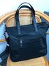 BOY CLN品牌 单肩包女 新款真皮女包大容量饺子背包休闲商务通勤尼龙手提电脑包男上班斜挎包托特包 典雅黑 大号 实拍图