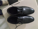 波图蕾斯轻便男士系带商务休闲皮鞋保暖正装棉鞋男 6003 黑色(加绒) 40 实拍图