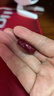 世福星朱砂戒指本命年红色原矿尾戒情侣护身符素圈转运高含量时尚款对戒 朱砂戒指17-18MM 实拍图