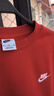 耐克（NIKE）男冬季圆领卫衣 加绒保暖 运动休闲BV2663-657大学红XL 实拍图