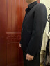 皮尔卡丹（pierre cardin）含山羊绒绵羊毛夹克衫秋冬季短款爸爸装薄款毛呢外套男士大衣 黑色 L (175) 实拍图