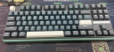 DURGOD 杜伽K620W/k610W三模机械键盘无线蓝牙热插拔平板MAC双系统游戏办公键盘 无光-孤岛（墨绿87键） 无光 定制红轴 实拍图
