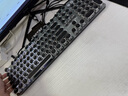 前行者（EWEADN）TK100朋克机械键盘电竞游戏有线台式电脑笔记本外接办公打字复古外设吃鸡 黑色白光黑轴 实拍图