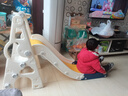 宝之轩滑滑梯室内2-10岁儿童玩具宝宝家用秋千小孩游乐园婴儿生日礼物 滑梯+篮筐 实拍图