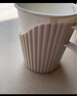 全适一次性纸杯托茶托杯座开水隔热托纸杯盒杯套塑料杯托灰色12个装 实拍图