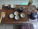 菲享 整块实木茶盘家用茶托盘大号排水式茶海茶台电木色花梨纹沥水盘 实木花梨纹大简平50*30+六重大礼 实拍图