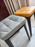煜柠苑家用餐椅北欧轻奢软包凳子现代简约可叠放餐桌椅子客厅塑料高板凳 高级灰-乳胶坐垫【黑腿-加厚】 实拍图