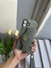 丁域适用于苹果16pro手机壳新款超薄全包小羊皮卡包iphone15Promax腕带挂绳丝巾可斜挎女款防摔保护套 绿色卡包+手提绳+挂绳 丁域出品  苹果16 送相机按键膜 实拍图