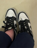 NIKE耐克DUNK LOW(GS)中大童运动鞋女鞋春夏黑白熊猫CW1590-100 36.5 实拍图