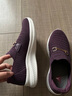 足力健老人鞋秋季女鞋套脚妈妈鞋艾草健康健步散步鞋休闲鞋 1614L绛紫37 实拍图