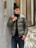 沙驰鹅绒羽绒服秋冬新款立领厚款宽松休闲保暖外套男【进口三防面料】 军绿 XL (52) 实拍图