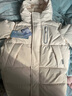 美力城暖天鹅泡芙羽绒服中长款女高端90鹅绒加厚外套保暖157 白色 M （110-125斤） 实拍图