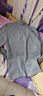 浪莎100%纯棉男士秋衣单件上衣中领保暖内衣中老年打底全棉毛衫半高领 【浅灰上衣】·中领100%纯棉 2XL /180 实拍图