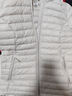 迪卡侬（DECATHLON）短款羽绒服轻薄薄外套户外运动保暖内胆排骨羽绒服TREK100 女款-珍珠白-立领 XS 实拍图