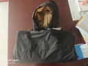 罗蒙（ROMON）秋冬加棉加厚外套男士青年棉衣服休闲连帽工装款防风夹克冲锋衣男 M1091黑色 3XL 实拍图