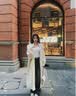 喜诗莱（CESLAY）秋冬季套装女新款今年最流行轻奢针织大衣外套毛衣百搭裙裤三件套 米色大衣+米色毛衣+咖色裙裤 M 【建议80-100斤】 实拍图