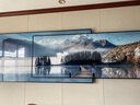 唤墙 客厅装饰画现代简约沙发背景墙壁画新中式大气靠金山水叠加挂画 湖光山色 210x55cm(适合3米沙发)晶瓷 实拍图