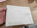 无印良品（MUJI）PVC封面月周记笔记本/2024年12月开始 2025手账本计划本记事本日程本本 88张/灰白色/B6横款 实拍图