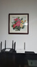 紫腾随轩新中式牡丹花开富贵装饰画客厅餐厅背景墙画卧室床头挂画壁画 图8 40*40cm红木色实木框 实拍图