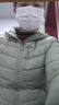 鸭鸭（YAYA）佟丽娅同款轻薄羽绒服女冬装短款鸭绒外套轻型薄款女士保暖衣服 抹茶绿 M (160) 实拍图