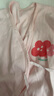 贝瑞加（Babyprints）宝宝连体衣2件装婴儿纯棉系带哈衣新生儿爬服亲肤柔软 粉66 实拍图