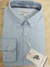 U.S. POLO ASSN.衬衫男春秋长袖白色休闲工装外套高端免烫抗皱宽松蓝色男士衬衣 实拍图