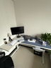 木藝生转角双电机电动升降电脑桌家用办公双人L型桌子工作台拐角书桌 【双电机】整板左拐角雅致白 覆膜板材 1.6*1.1M(升级加强版收纳横梁) 实拍图