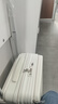 趣纳尔宽拉杆行李箱前翻盖皮箱拉杆箱女登机密码箱男大容量多功能旅行箱 纯净白【前开口+USB+后置杯架】 20英寸 登机箱【无侧提支脚挂钩】 实拍图