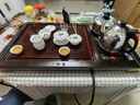 金灶（KAMJOVE）实木茶盘带烧水壶一体 自动上水茶具泡茶器全套茶台茶盘套装R-190 搭配H-K9 陶瓷茶具 茶水桶 实拍图