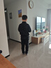 李宁童装儿童运动套装男女小大童复古印花卫衣卫裤套装150YWEV029-2 晒单实拍图