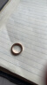 舒弗(LACHOUFFE)卡家同款情侣戒指简约莫桑钻求婚对戒结婚戒指520送女朋友礼物 无钻玫瑰金 美码7号 实拍图