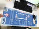 索能（SUONENG） 鼠标垫超大护手腕女生快捷键大全键盘手托电脑桌垫电竞桌面延长板电脑周边订做定制 Iucky小兔子 尺寸300x800mm厚度3mm 实拍图