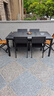 藤朝家具（Teng chao jia ju）铝合金户外桌椅套装庭院桌椅组合防锈室外院子露天台休闲桌椅 标准款：4椅+160CM拼花桌 升级铝合金框架+塑木面板 实拍图