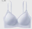 欧迪芬内衣女无痕小胸显大聚拢防下垂遮副乳上托性感软支撑文胸 烟灰兰 L 【建议体重110-125斤】 实拍图