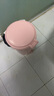 百露垃圾桶家用带盖厕所卫生间筒脚踏式大容量客厅轻奢厨房办公室商用 圆形脚踏垃圾桶(有桶) 粉色 8L 实拍图