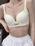 KJ提拉无痕内衣女小胸聚拢显大无钢圈胸罩调整型收副乳防下垂文胸夏 香槟白单件 75B 75A 75C 实拍图