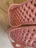 惠夫人浴室拖鞋男大码居家速干防滑日式静音洗澡漏水镂空夏季拖鞋男女款 麻花漏水 粉色 38-39码（适合37-38码穿） 实拍图