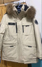 波司登（BOSIDENG）冬季极寒羽绒服中长款鹅绒于适同款男女情侣款大毛领加厚保暖外套 燕麦色7185 XL 175/96A 体重约140-160斤 实拍图
